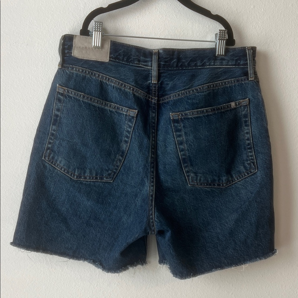 Everlane Dark Blue Jean Shorts - Picture 3 of 4